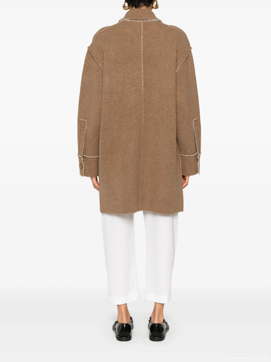 Affordable Women McCartney Stella exposed-seam cardi-coat 0726